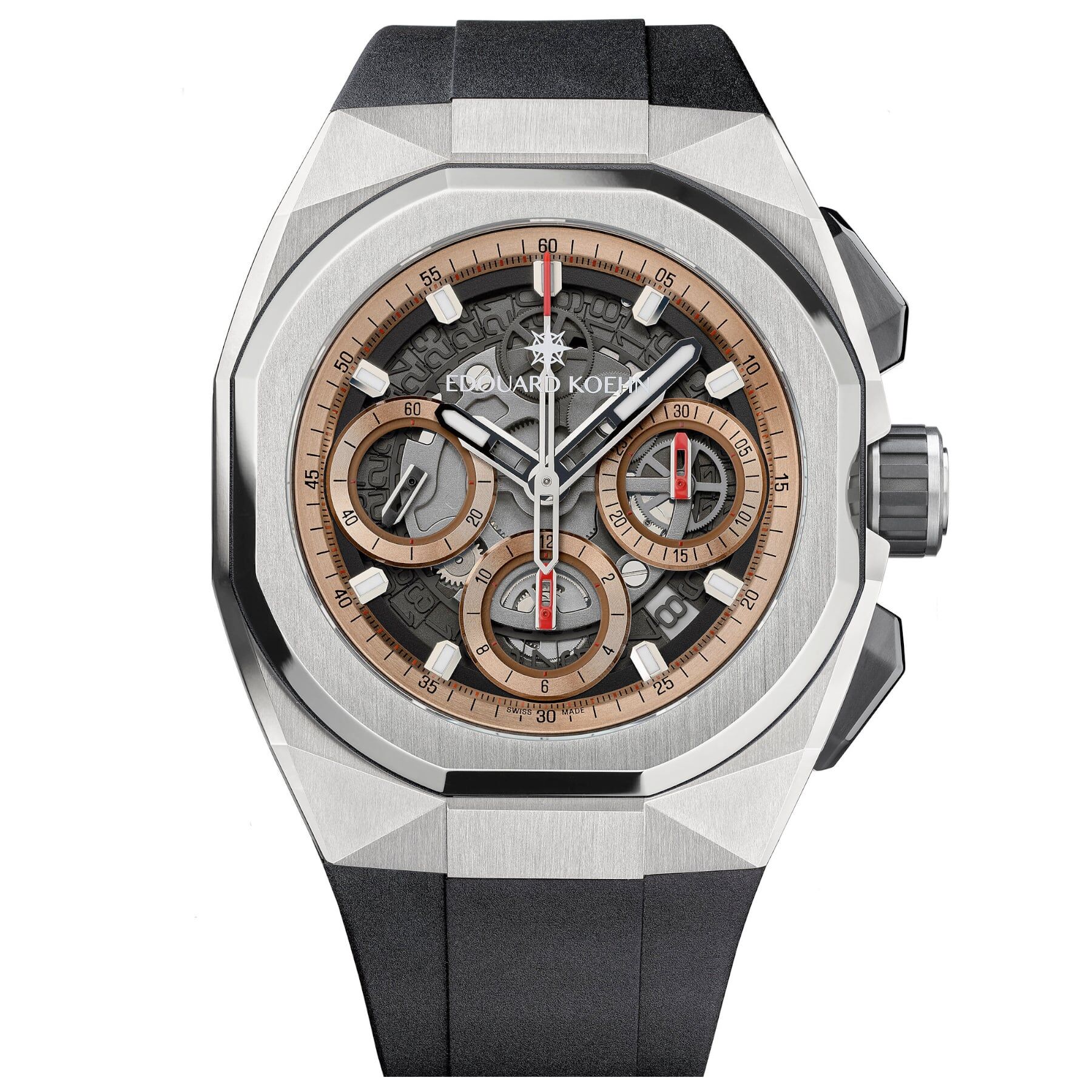 Edouard Koehn Tempus III Gold Skeleton Chronograph EK-CHR10SRSN