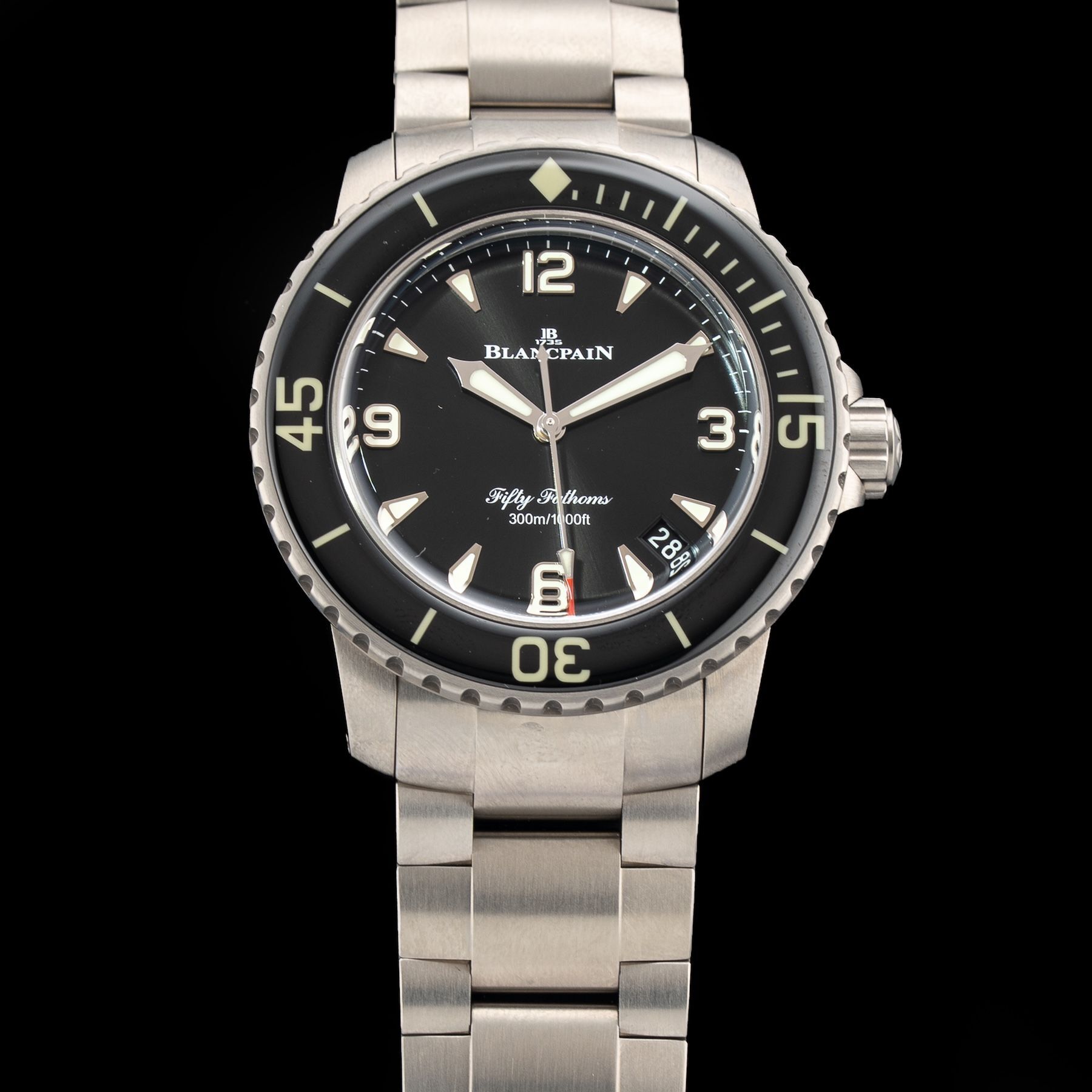 Blancpain Fifty Fathoms Automatic 42mm Black Dial 5010 12B30 98S