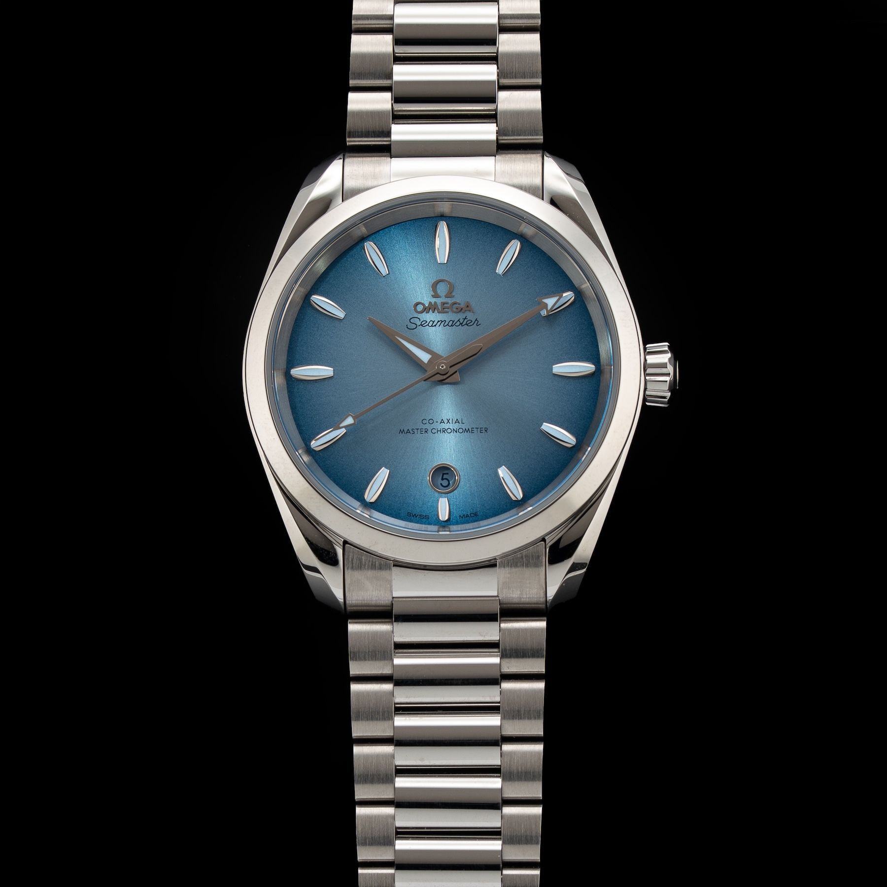 Omega 220.10.38.20.03.004 Seamaster Aqua Terra 150M Co-Axial Master Chronometer 38mm Summer Blue