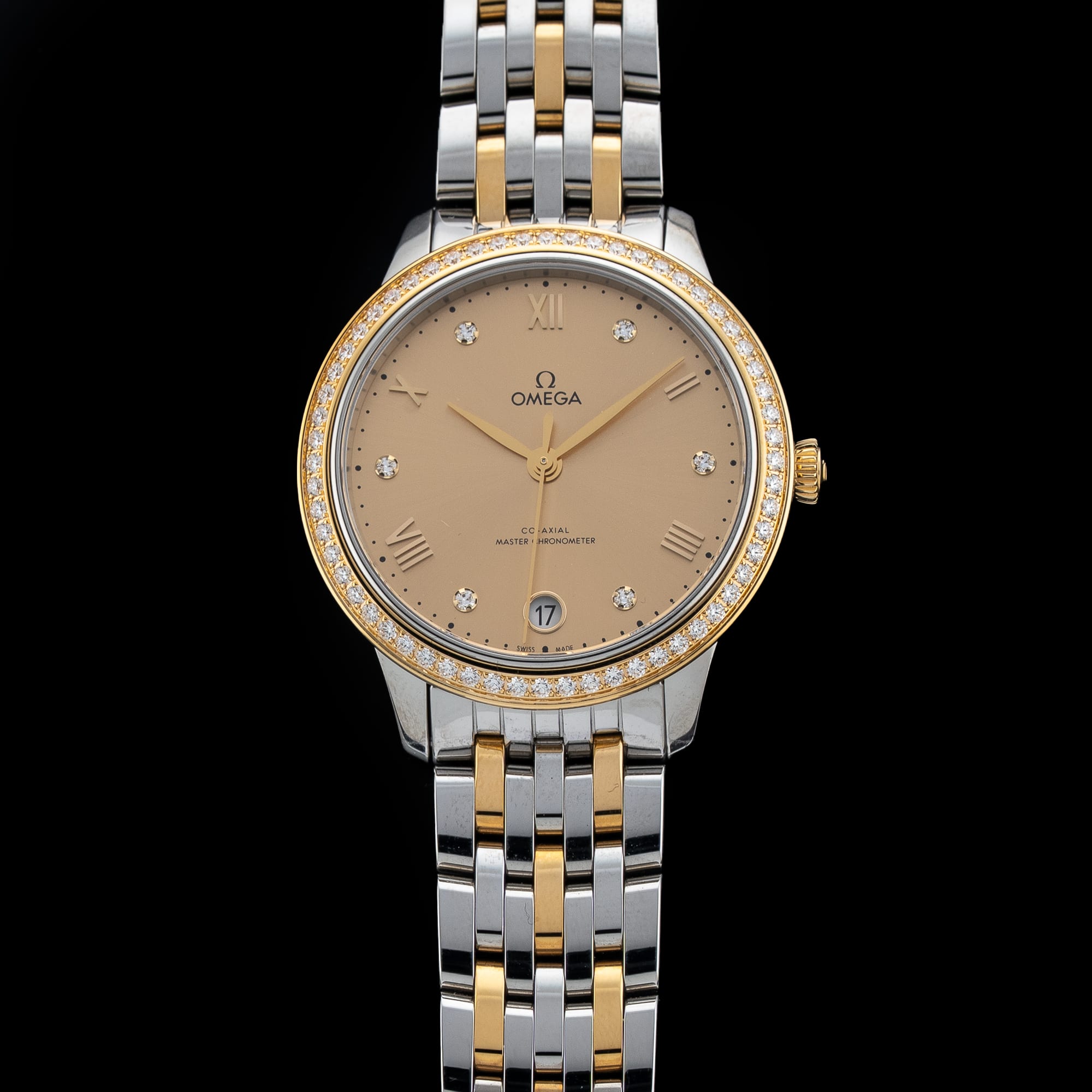 Omega 434.25.34.20.58.001 De Ville Prestige 34mm Yellow Gold on Steel