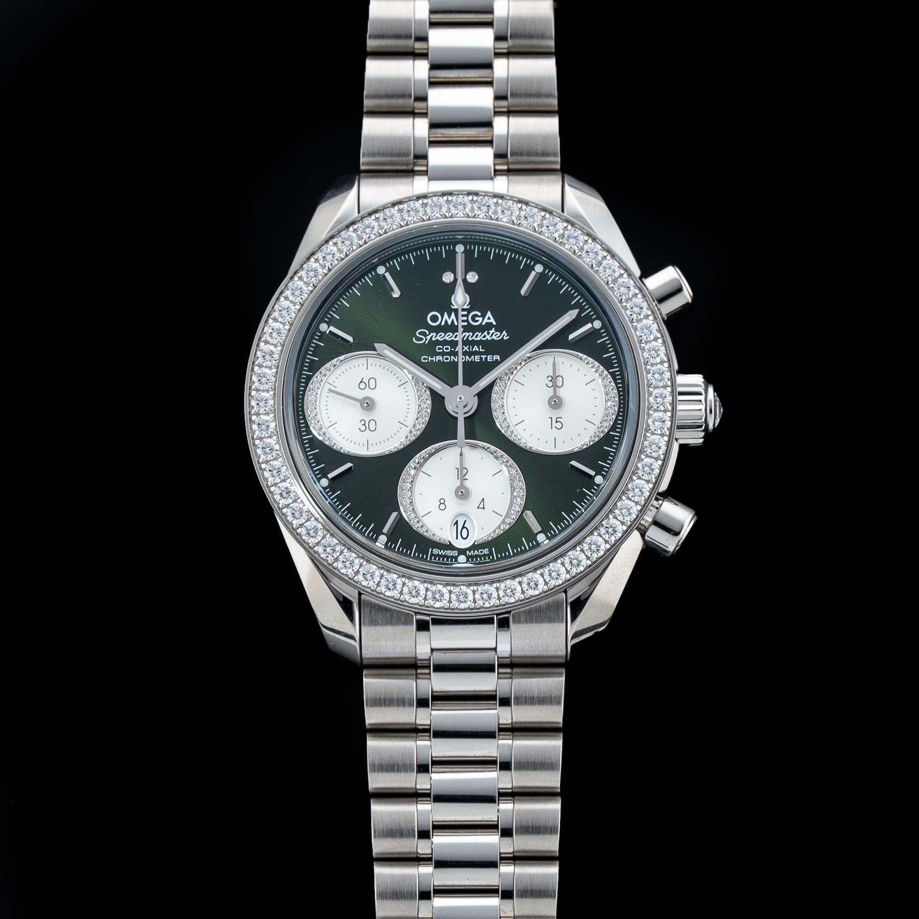 Omega Speedmaster 38 Co-Axial Chronograph 38mm Steel on Bracelet 324.15.38.50.60.001