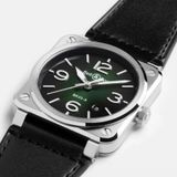 Bell & Ross BR03 Auto Steel Green on Calfskin Strap BR03A-GN-ST/SCA image 4 thumbnail