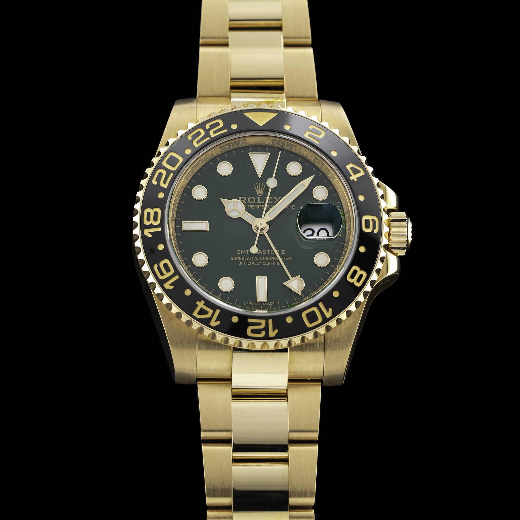 Rolex 116718LN GMT Master II Anniversary Green Dial