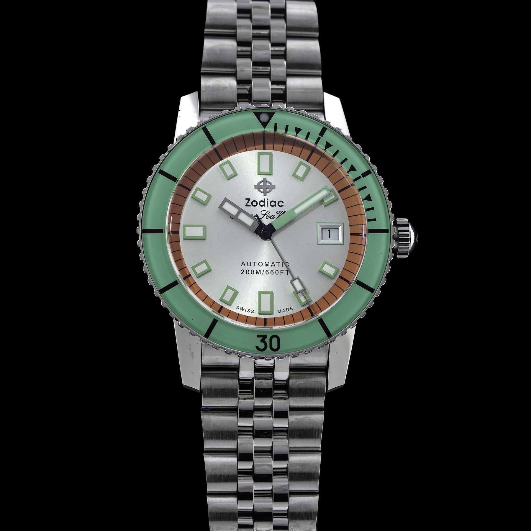 Zodiac Super Sea Wolf Automatic Stainless Steel ZO9269