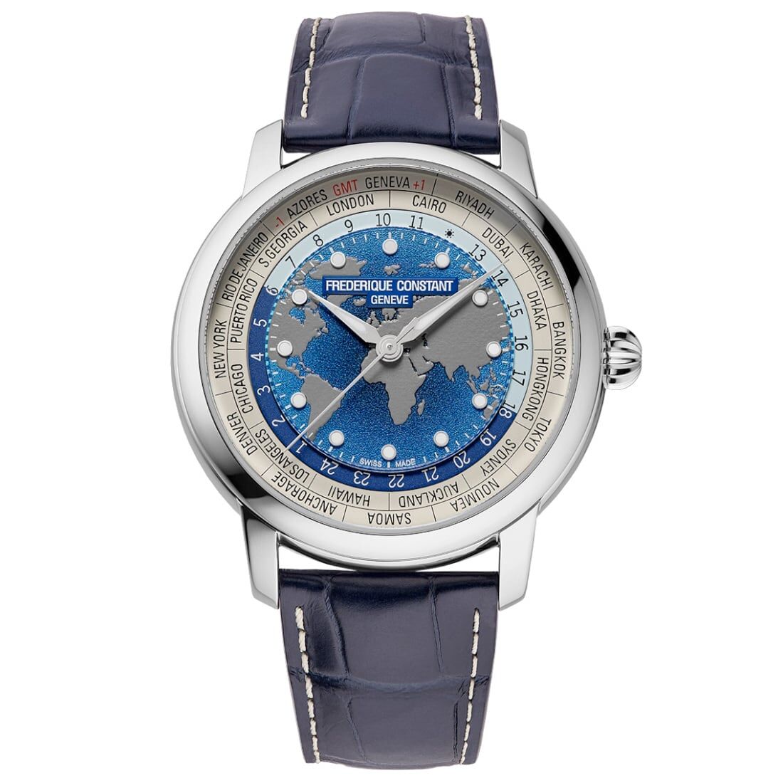 Frederique Constant Manufacture Classic Worldtimer FC-719BLW3H6