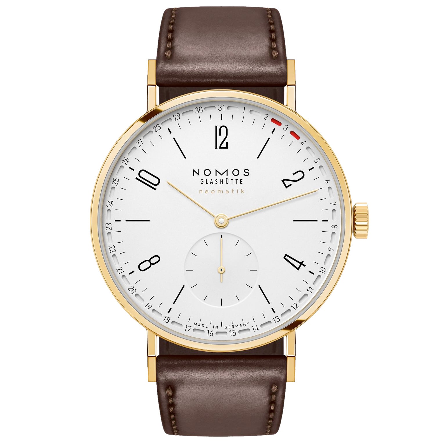 NOMOS Glashütte Tangente Gold Neomatik 38 Update Doré
