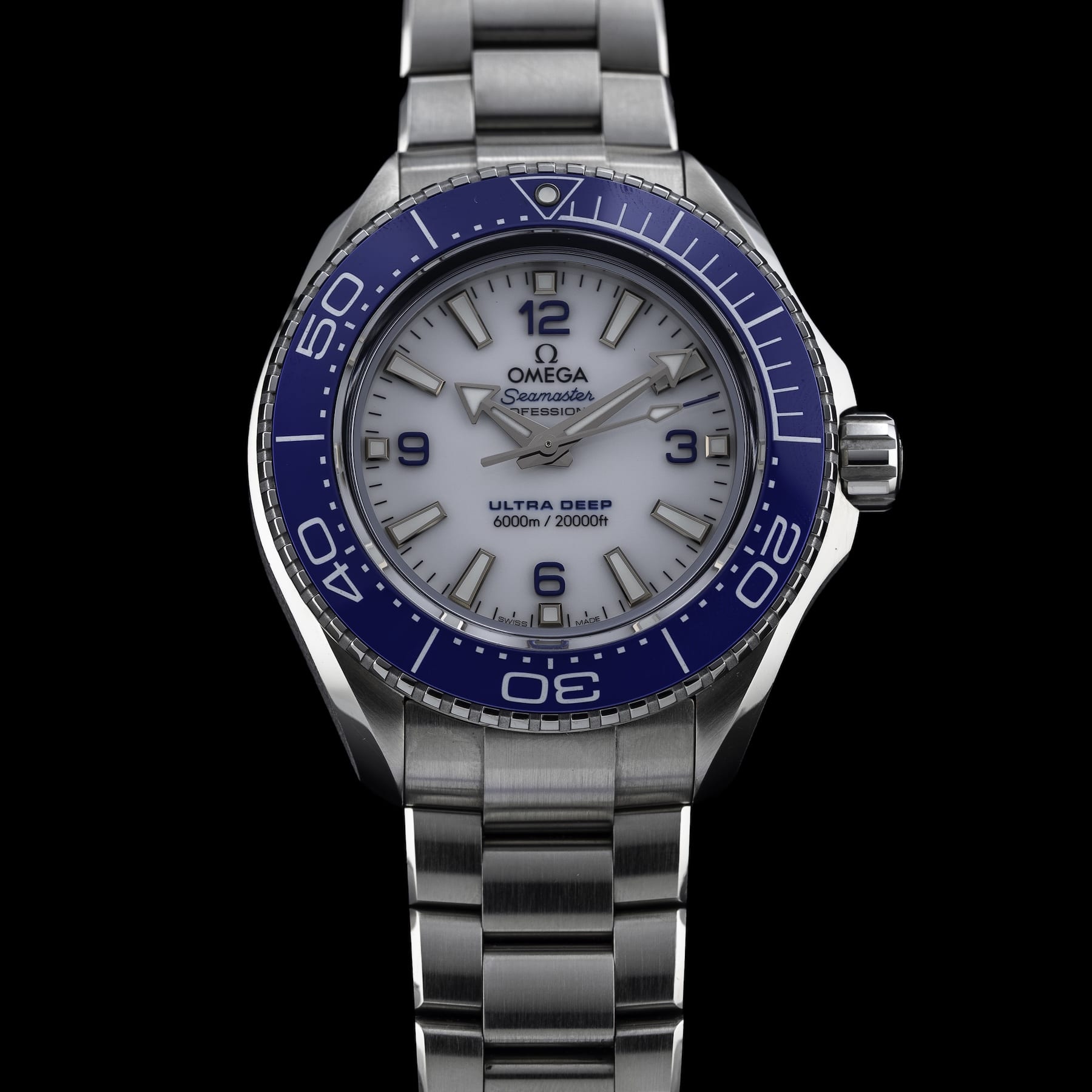 Omega Seamaster Planet Ocean 6000m Ultra Deep White Dial 215.30.46.21.04.001