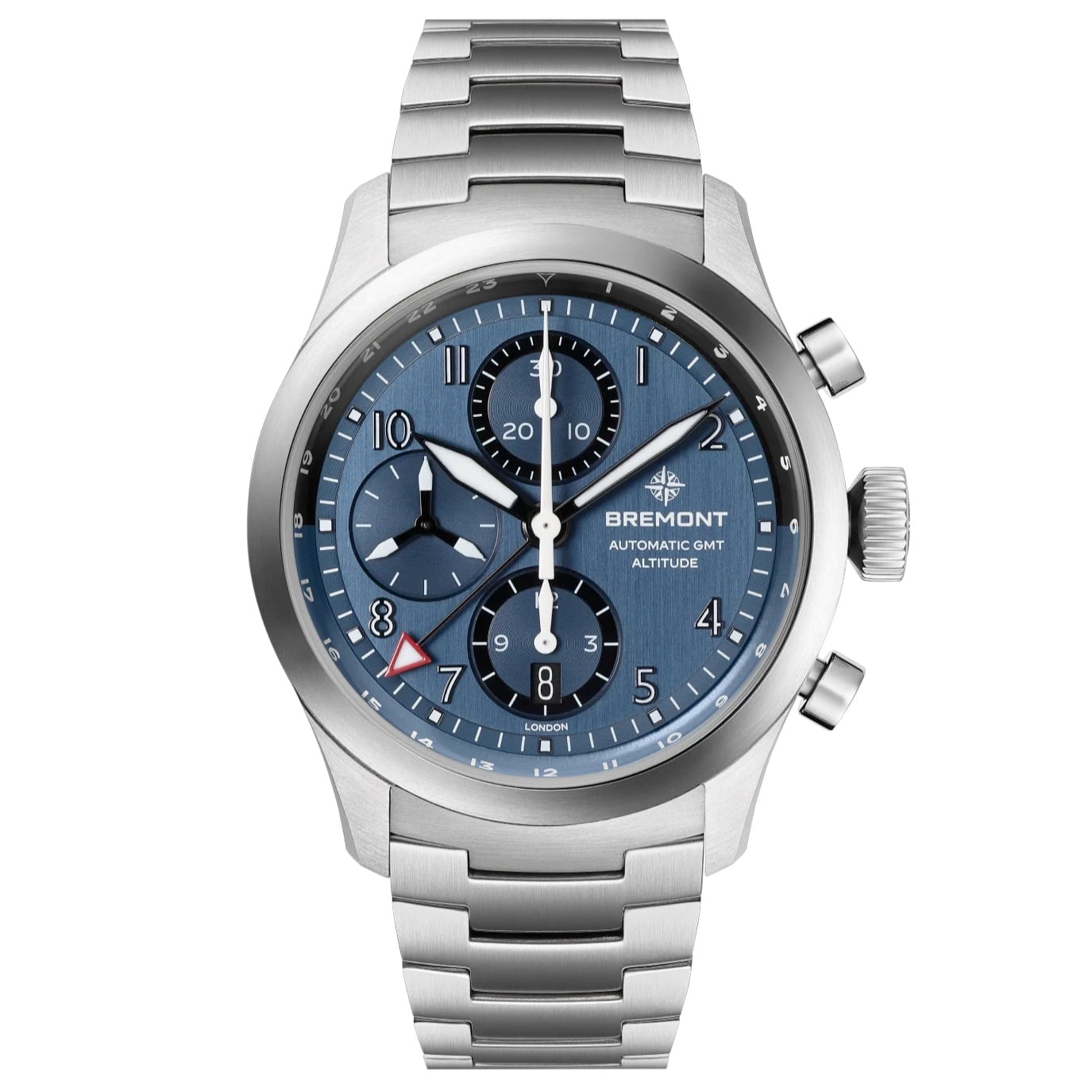 Bremont Altitude 42mm Chronograph GMT Blue Dial On Bracelet