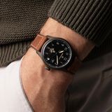 Bremont HMAF Altitude 39mm Date Steel Cerakote Black on Leather Strap image 7 thumbnail