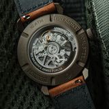 Bremont HMAF Altitude 39mm Date Steel Cerakote Black on Leather Strap image 3 thumbnail