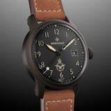 Bremont HMAF Altitude 39mm Date Steel Cerakote Black on Leather Strap image 1 thumbnail