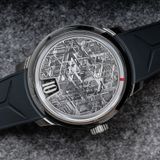 Sartory Billard SB10 Jump Hour Meteorite On Strap image 10 thumbnail