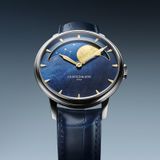 Arnold & Son HM Perpetual Moon Steel 41.5 Blue Dial Yellow MOP 1GLBS.M03A.C263S image 1 thumbnail