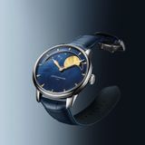 Arnold & Son HM Perpetual Moon Steel 41.5 Blue Dial Yellow MOP 1GLBS.M03A.C263S image 2 thumbnail