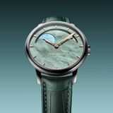 Arnold & Son HM Perpetual Moon Steel 41.5 Green Dial Green Mop 1GLBS.M01A.C1242S image 1 thumbnail