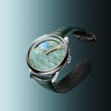 Arnold & Son HM Perpetual Moon Steel 41.5 Green Dial Green Mop 1GLBS.M01A.C1242S image 2 thumbnail