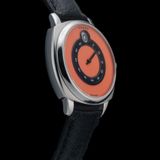 Fears Brunswick 40.5 Jump Hour Coral On Buffalo Leather Strap BS240500A114047 image 1 thumbnail