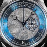 J.N. Shapiro Infinity Tantalum Meteorite Dial on Bracelet image 1 thumbnail