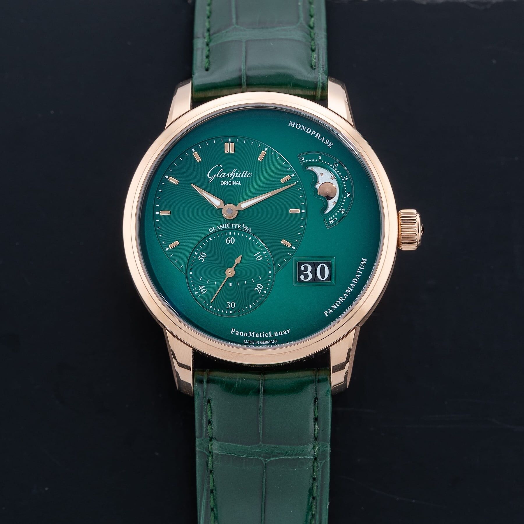 Glashütte Original Panomaticlunar Lush Forest Green Dial 1-90-02-23-35-61
