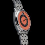 Fears BS240.500A.114.002 Brunswick 40.5 Jump Hour Coral on Stainless Steel Bracelet image 1 thumbnail