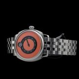 Fears BS240.500A.114.002 Brunswick 40.5 Jump Hour Coral on Stainless Steel Bracelet image 3 thumbnail