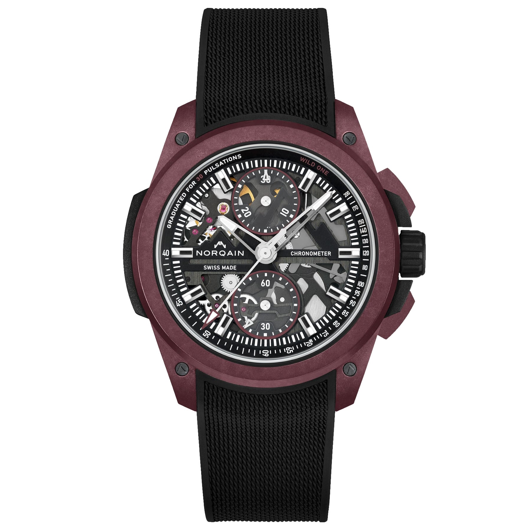 NORQAIN Wild One Skeleton Chrono Limited Edition 42Mm N3002.40Q02.B01.R02