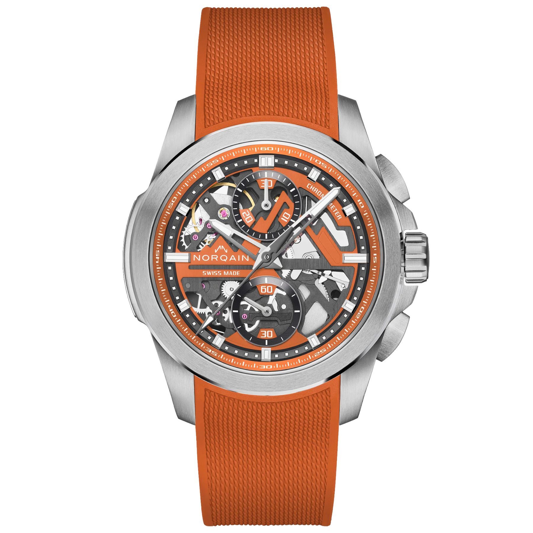 NORQAIN Independence Skeleton Chrono 42mm N3200.40S01.O01.R01