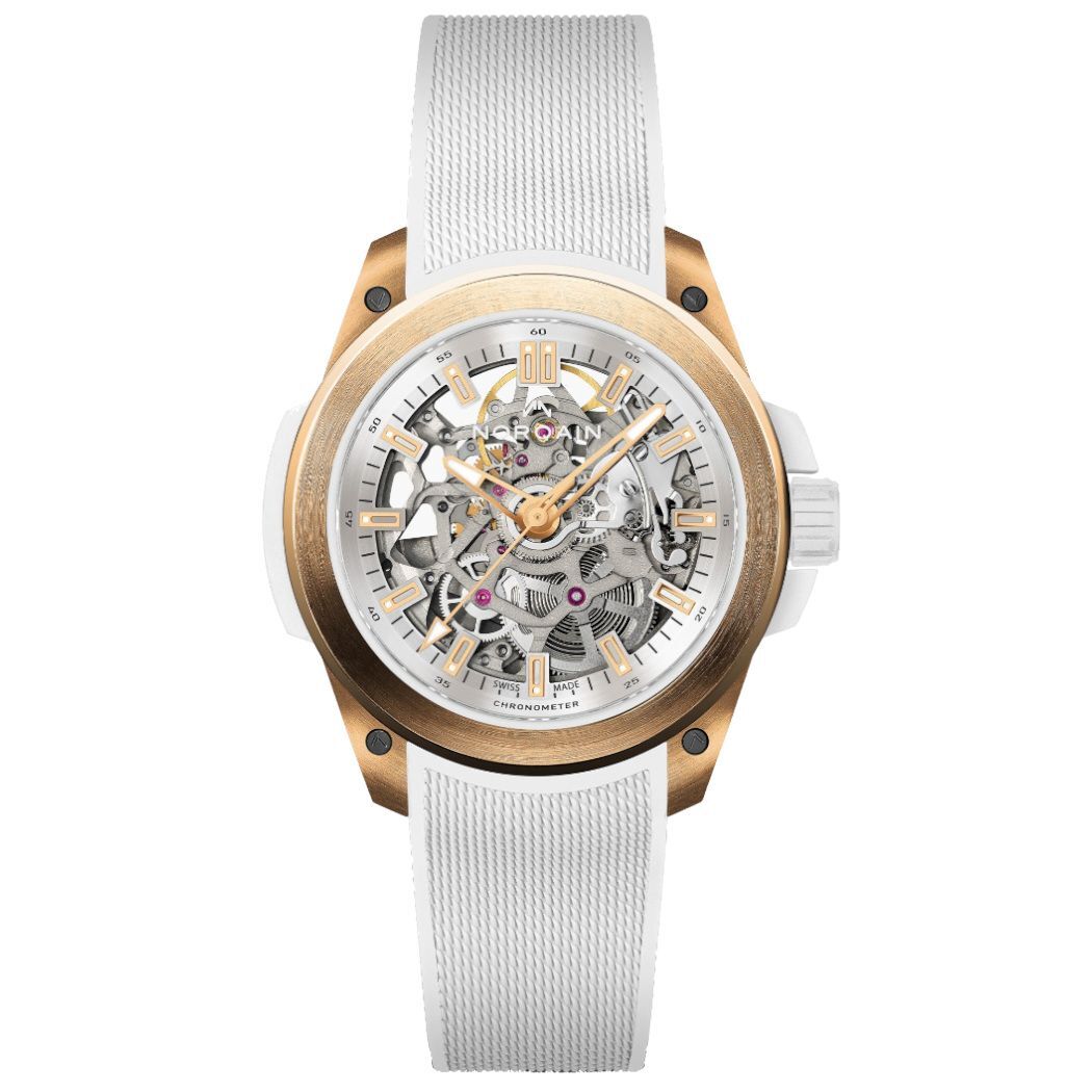 NORQAIN Wild One Skeleton Red Gold 39mm N3001.07G01.W01.R01