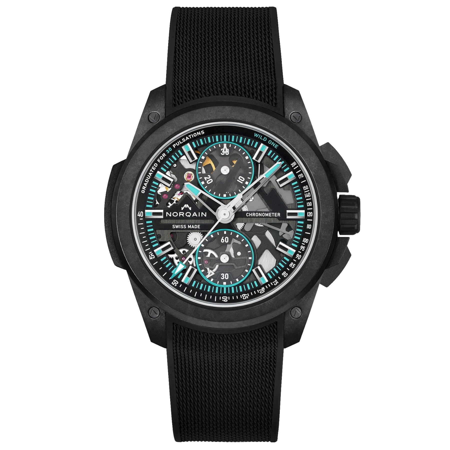NORQAIN Wild One Skeleton Chrono 42mm N3002.40Q01.B07.R01