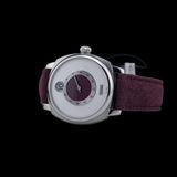 Fears Brunswick 40.5 Jump Hour 'Barleycorn Plum' on Strap BS240.500A.011.022 image 3 thumbnail