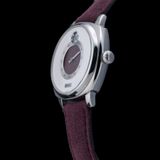 Fears Brunswick 40.5 Jump Hour 'Barleycorn Plum' on Strap BS240.500A.011.022 image 2 thumbnail