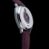 Fears Brunswick 40.5 Jump Hour 'Barleycorn Plum' on Strap BS240.500A.011.022 image 1 thumbnail
